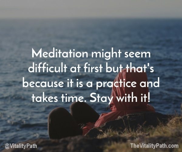 Meditation is a practice. Keep practicing...